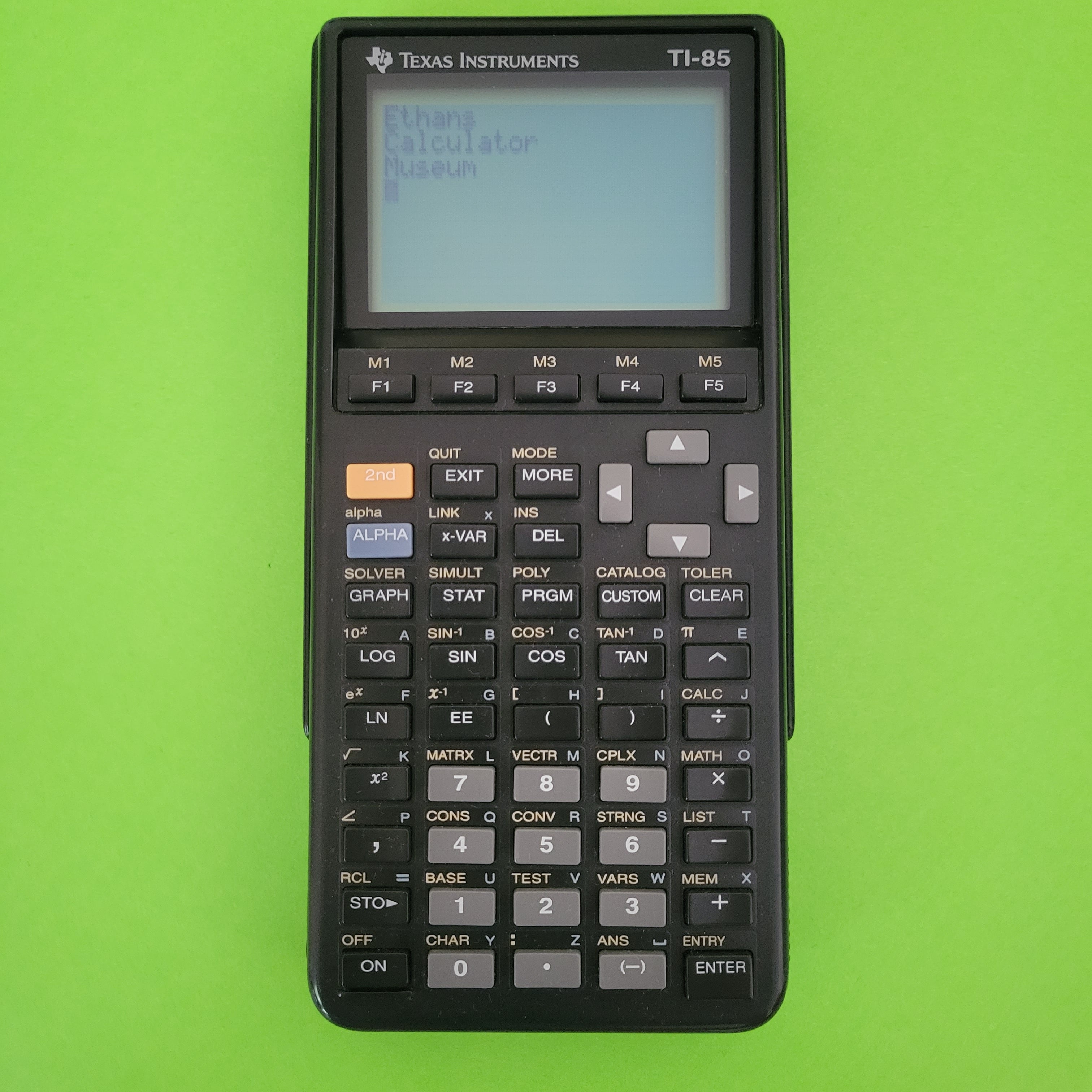 an image of a texas instruments ti-85 graphing calculator